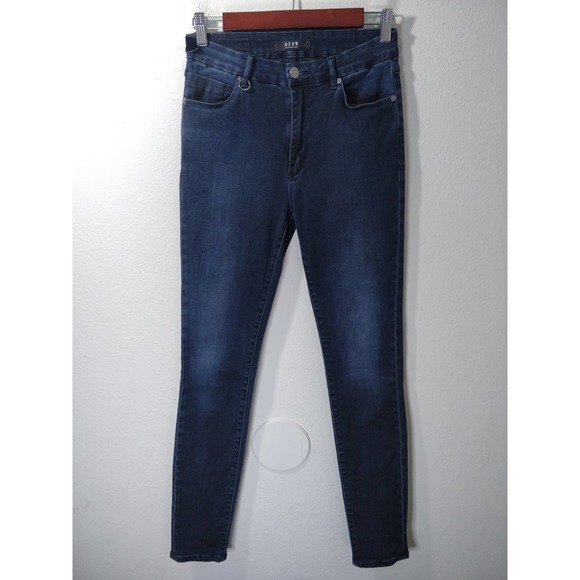 Neuw Denim - Neuw Vintage Mid Rise Dark Blue Denim Skinny Jeans Size 10